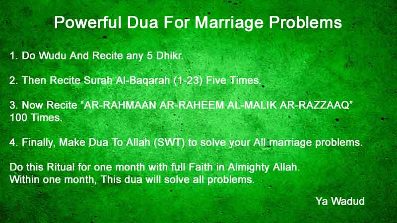 4 Working Method About Powerful Dua For Marriage Problems