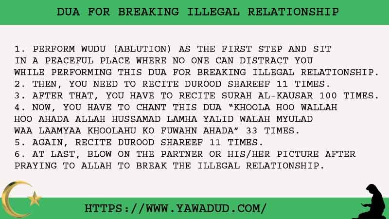 6 Quick Dua For Breaking Illegal Relationship