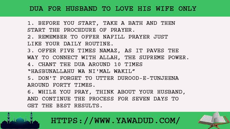 6 Strong Dua For Husband To Love His Wife Only
