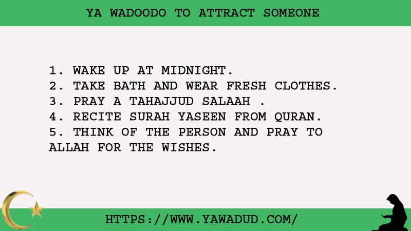 5 Strong Ya Wadoodo To Attract Someone