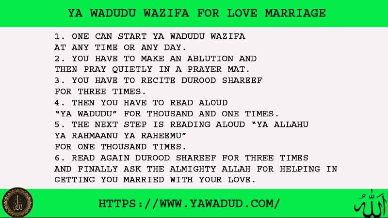 6 Amazing Ya Wadudu Wazifa For Love Marriage