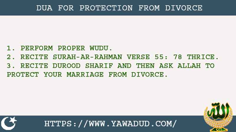 3 Amazing Dua For Protection From Divorce