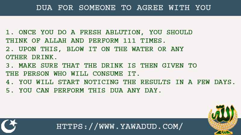 5 Genuine Dua For Someone To Agree With You