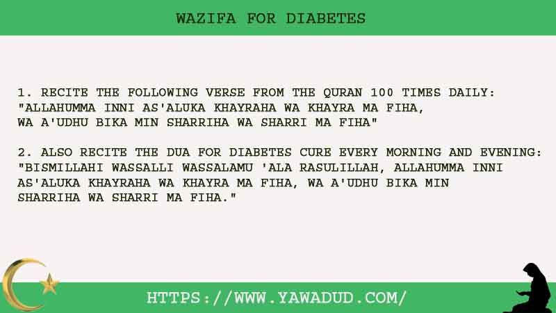 2 Tested Wazifa For Diabetes