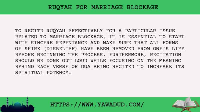 How Ruqyah Can Help With Marriage Blockages?