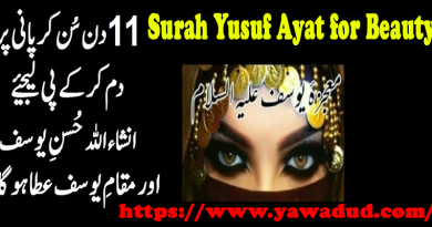 Surah Yusuf Ayat for Beauty